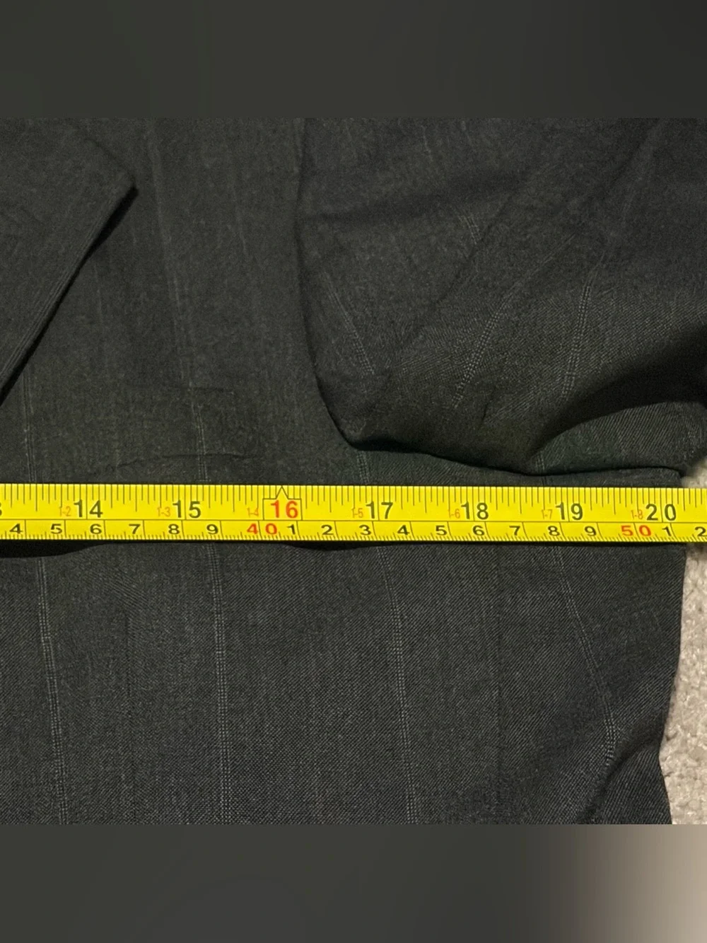 Hardy Amies Black Pinstripe Suit Jacket 40R 100% Pure Wool